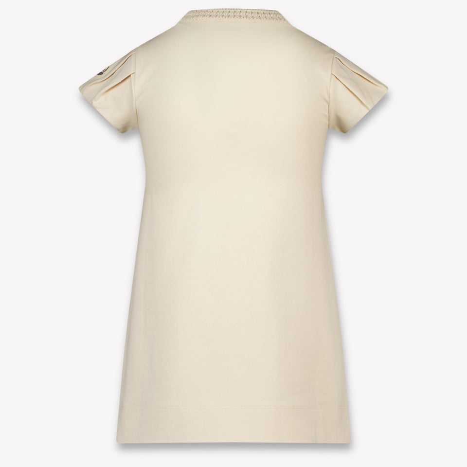 Moncler Kids Girls Dress In OffWhite