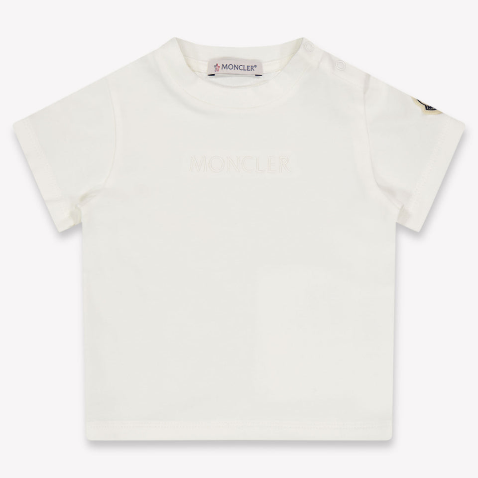Moncler Baby Mädchen T-Shirt In Weiß