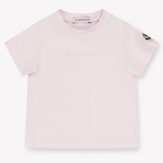 Moncler bebe Chicas Camiseta adentro Rosa claro