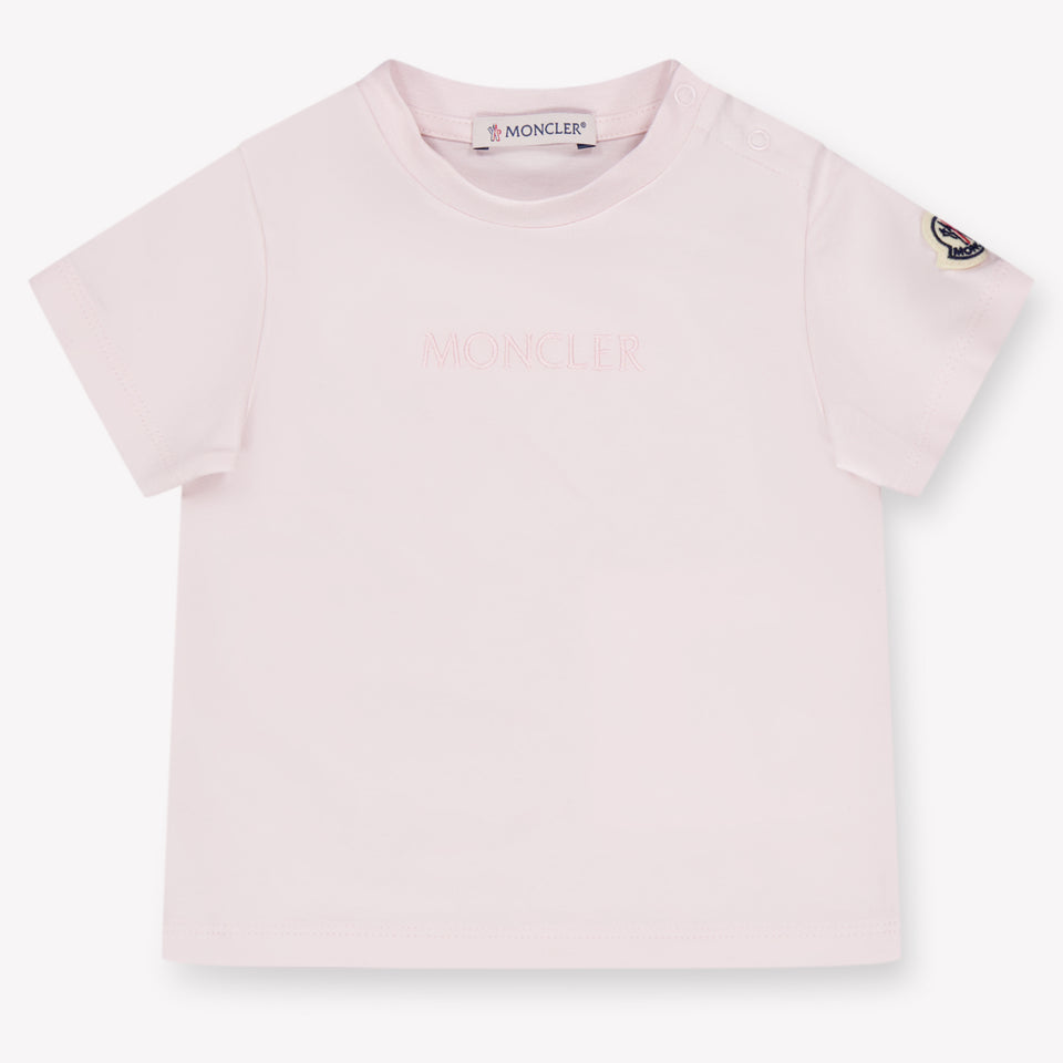 Moncler bebe Chicas Camiseta adentro Rosa claro
