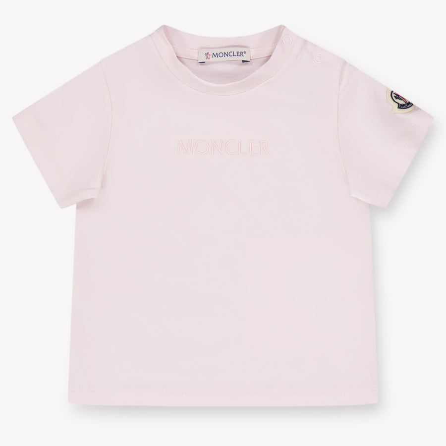 Moncler Bébé Filles T-shirt dans Rose Léger