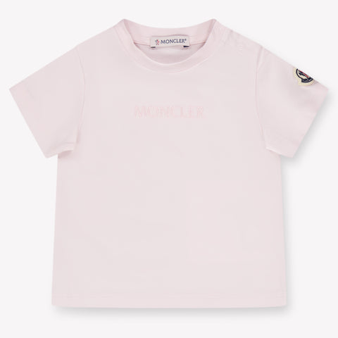 Moncler bebe Chicas Camiseta adentro Rosa claro