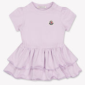 Moncler Baby Girls Dress In Lilac