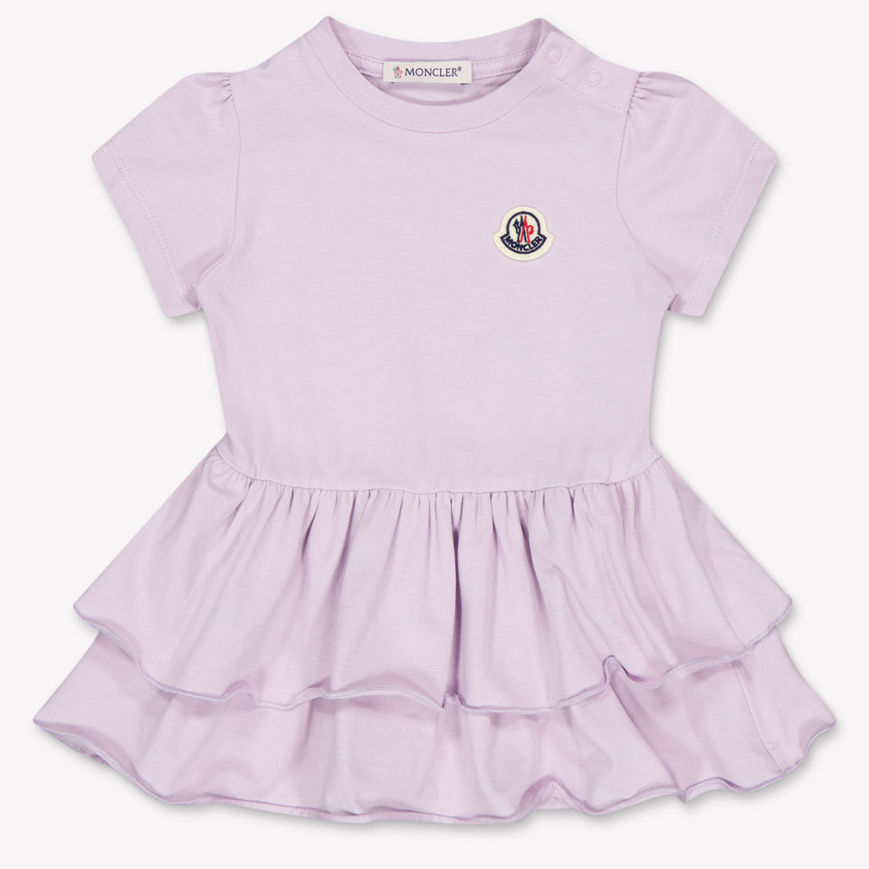 Moncler Baby Girls Dress In Lilac
