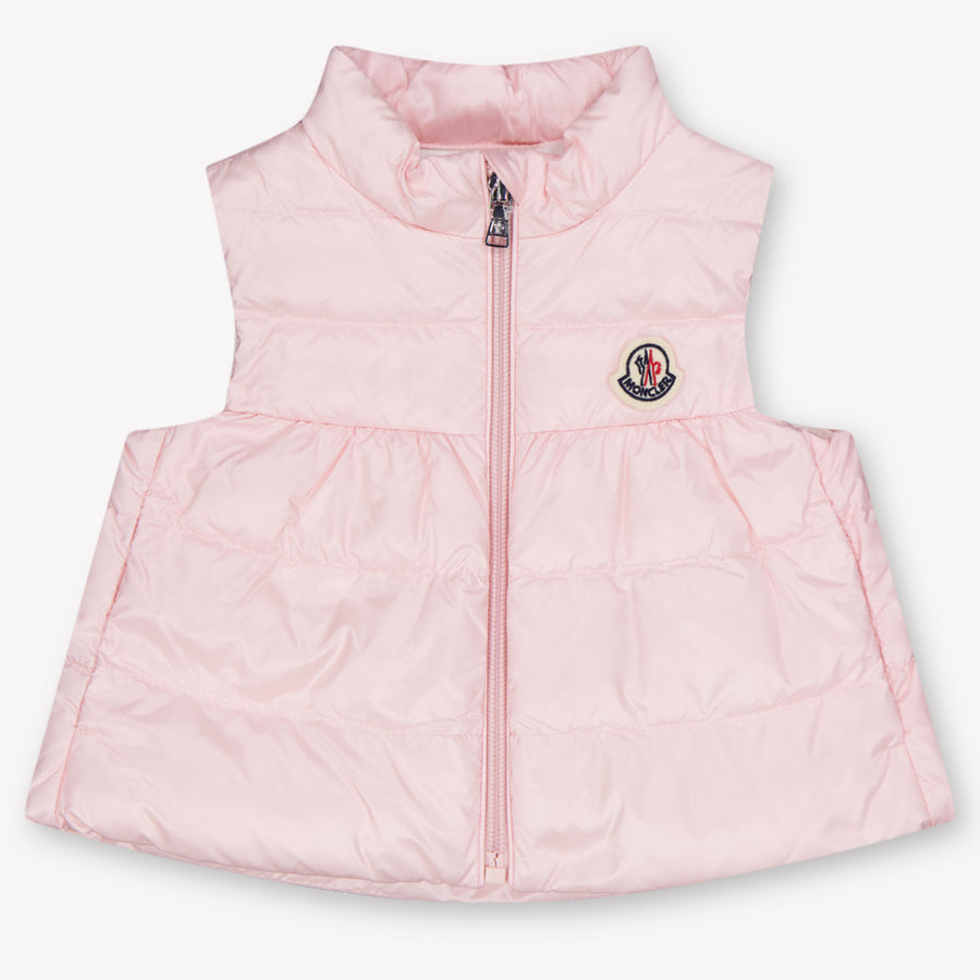 Moncler bebé hiva Chicas Chaleco interior Rosa claro