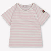 Moncler Bébé Filles T-shirt dans Rose Léger