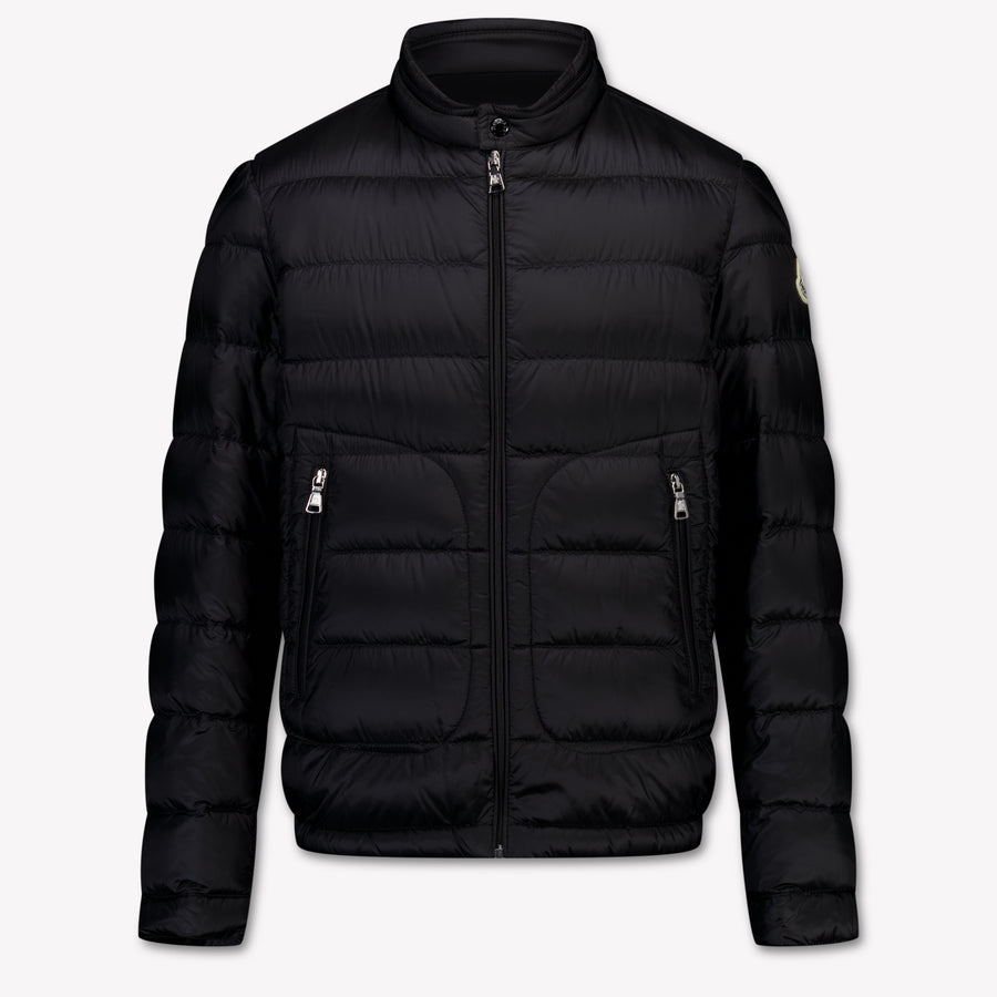 Moncler Bambini Ragazzi In mezzo alla giacca Nero