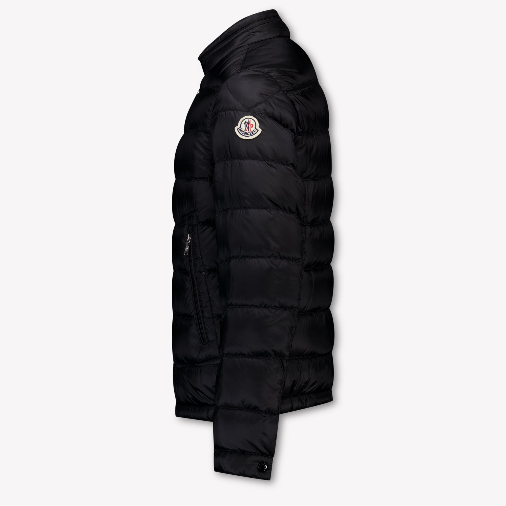 Moncler Bambini Ragazzi In mezzo alla giacca Nero