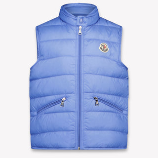 Moncler Gui Kinder Jungen Bodywarmer In Hellblau