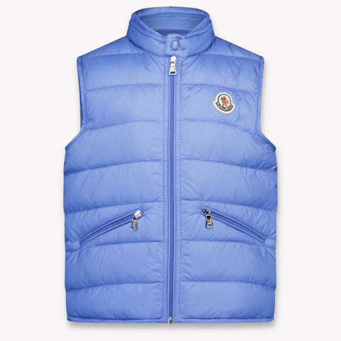 Moncler Gui Kinder Garçons Bodywarmer Bleu Clair