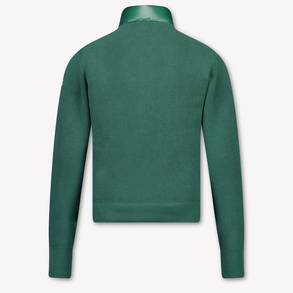 Moncler Kinder Jungen Strickjacke In Dunkelgrün