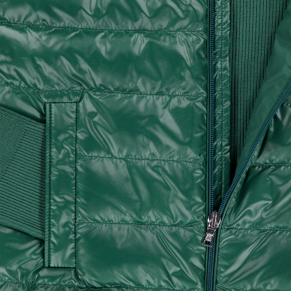 Moncler Kinder Jungen Strickjacke In Dunkelgrün