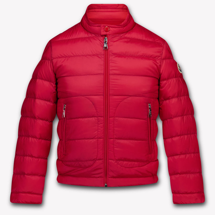 Moncler Bambini Ragazzi In mezzo alla giacca Rosso