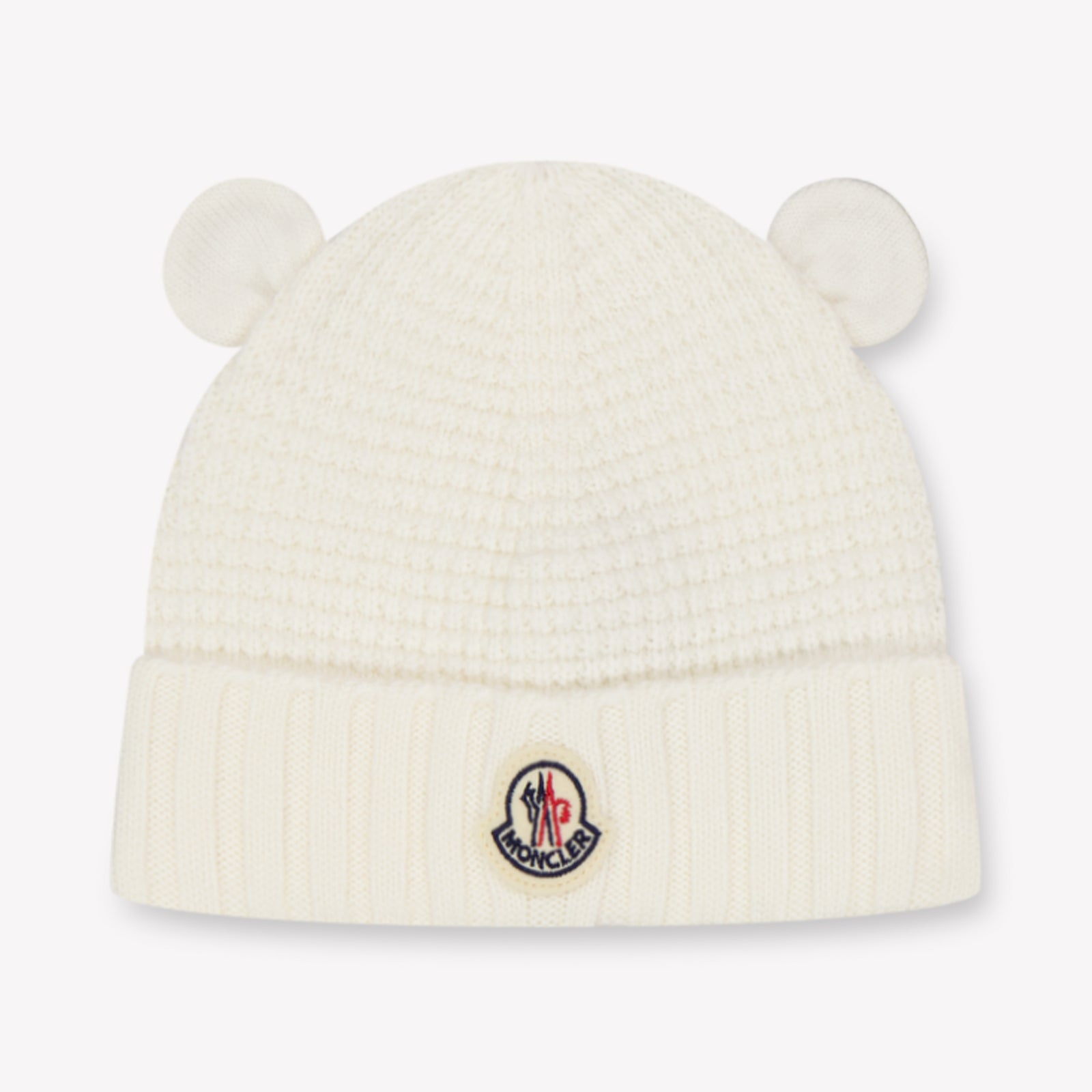 Moncler Baby-Unisex-Mütze Weiß
