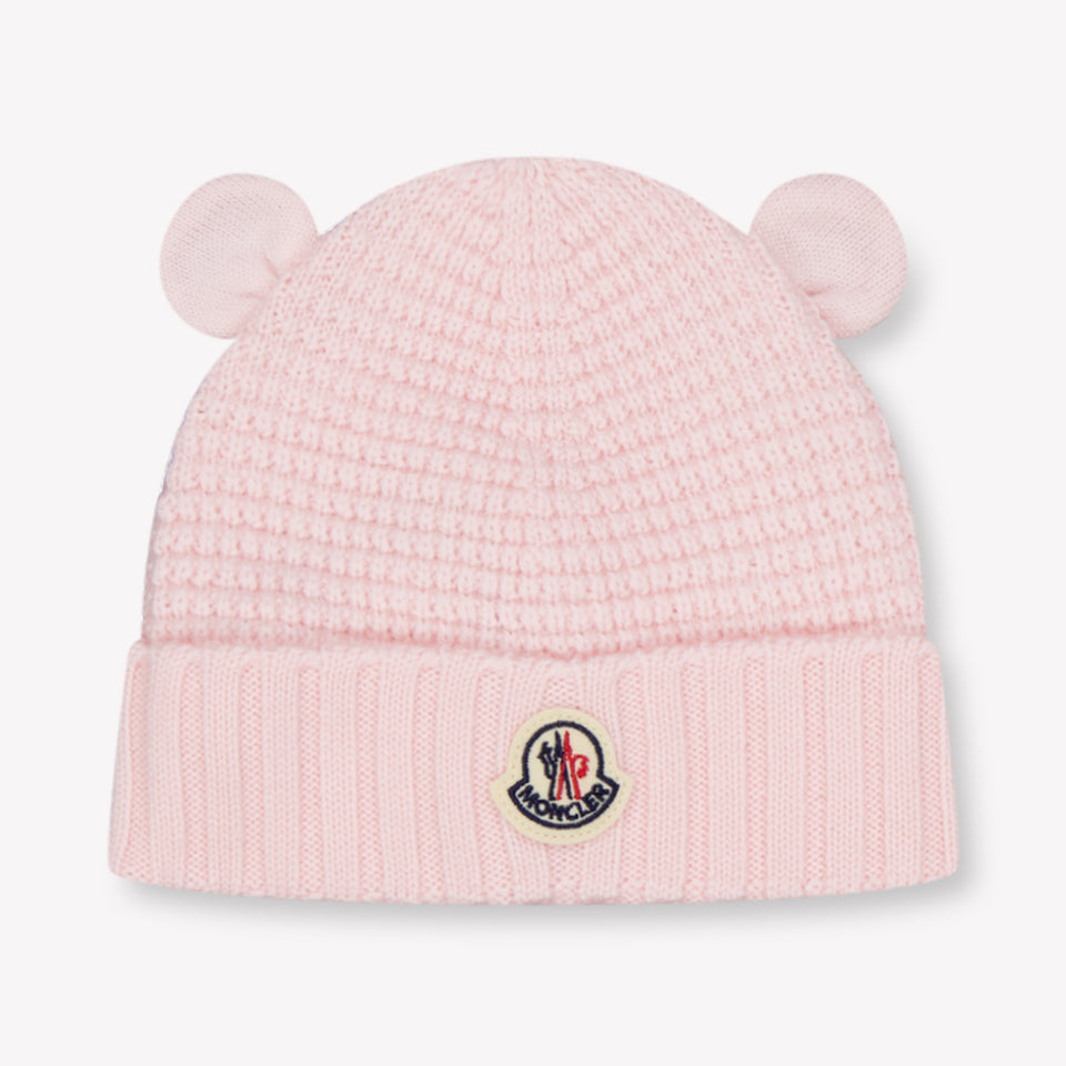 Moncler Bébé Unisexe Chapeau dedans Rose Léger