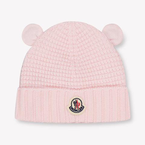 Moncler Baby-Unisex-Mütze Hellrosa