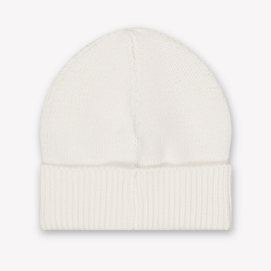 Moncler Baby Unisex Hat In OffWhite