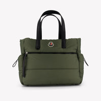 Moncler Baby Unisex Diaper Bag In Army