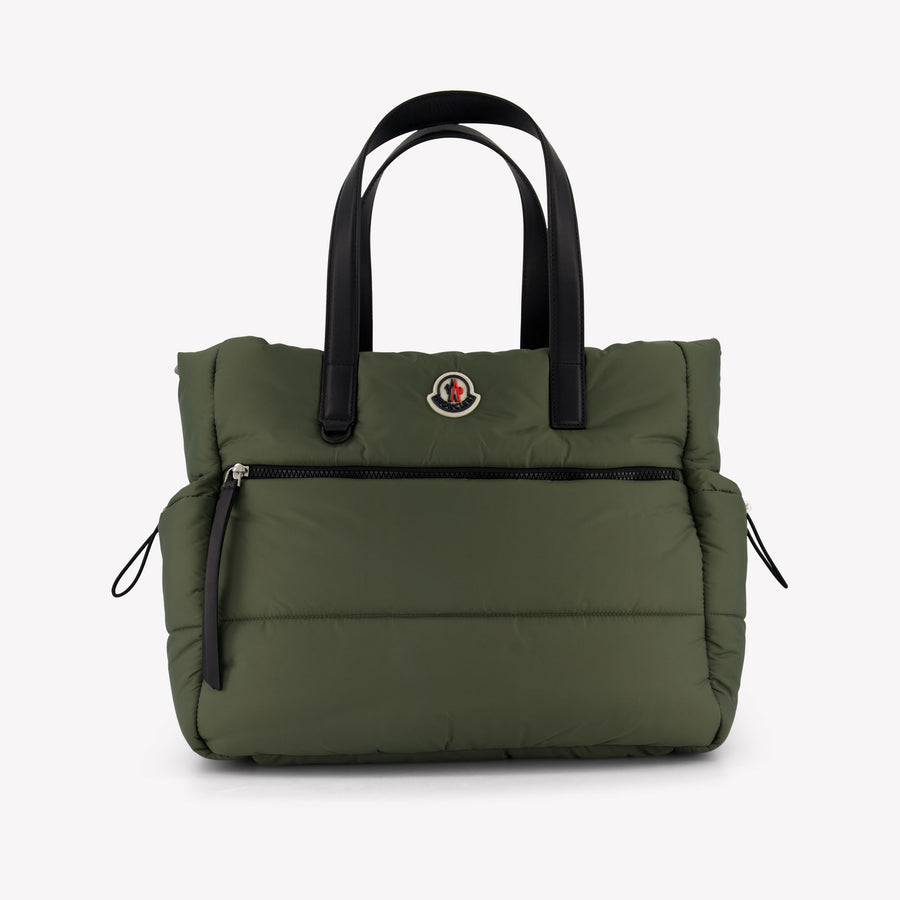 Moncler Baby Unisex Diaper Bag In Army