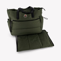Moncler Baby Unisex Diaper Bag In Army