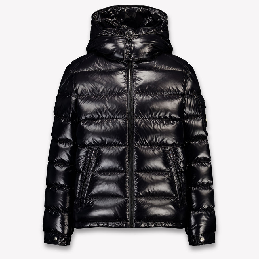Moncler New Maya Kinder Jongens Winterjas In Zwart