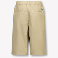 Moncler Kids Boys Shorts In Beige