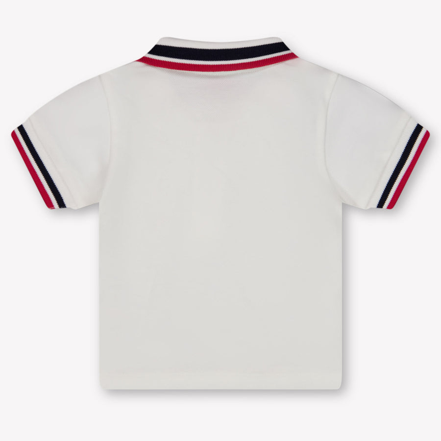 Moncler bebe Chicos polo en Blanco