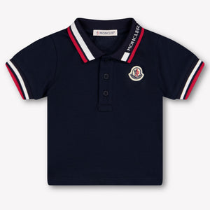 Moncler bebe Chicos polo en Navy