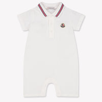 Moncler bebe Chicos Mono corto en Blanco