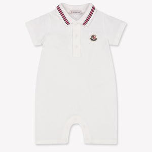 Moncler bebe Chicos Mono corto en Blanco