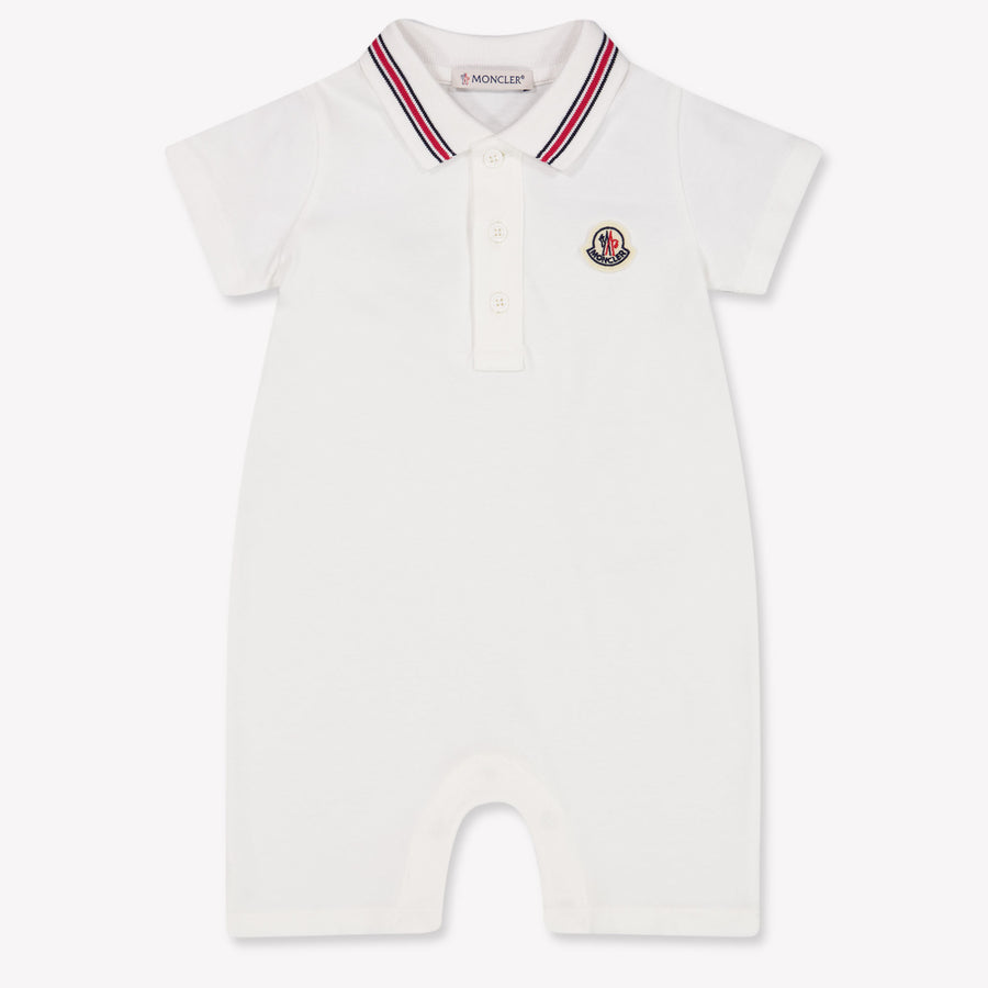 Moncler bebe Chicos Mono corto en Blanco