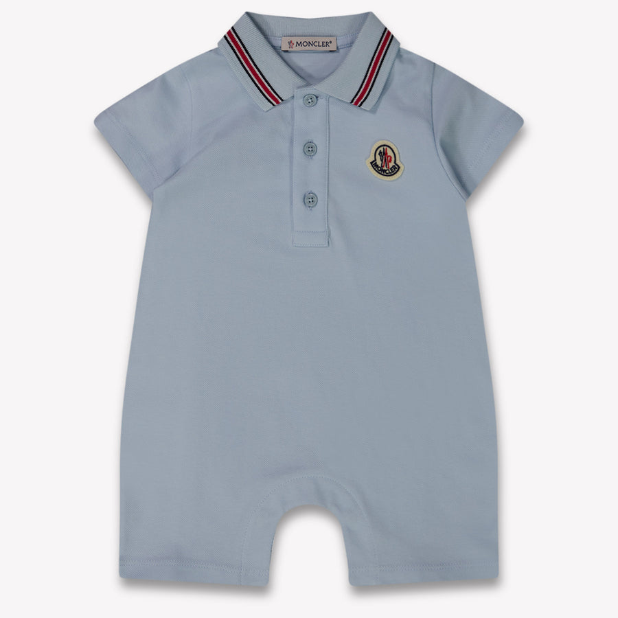 Moncler bebe Chicos Mono corto en Azul Claro
