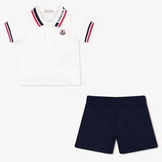 Moncler bebe Chicos Establecer en Blanco