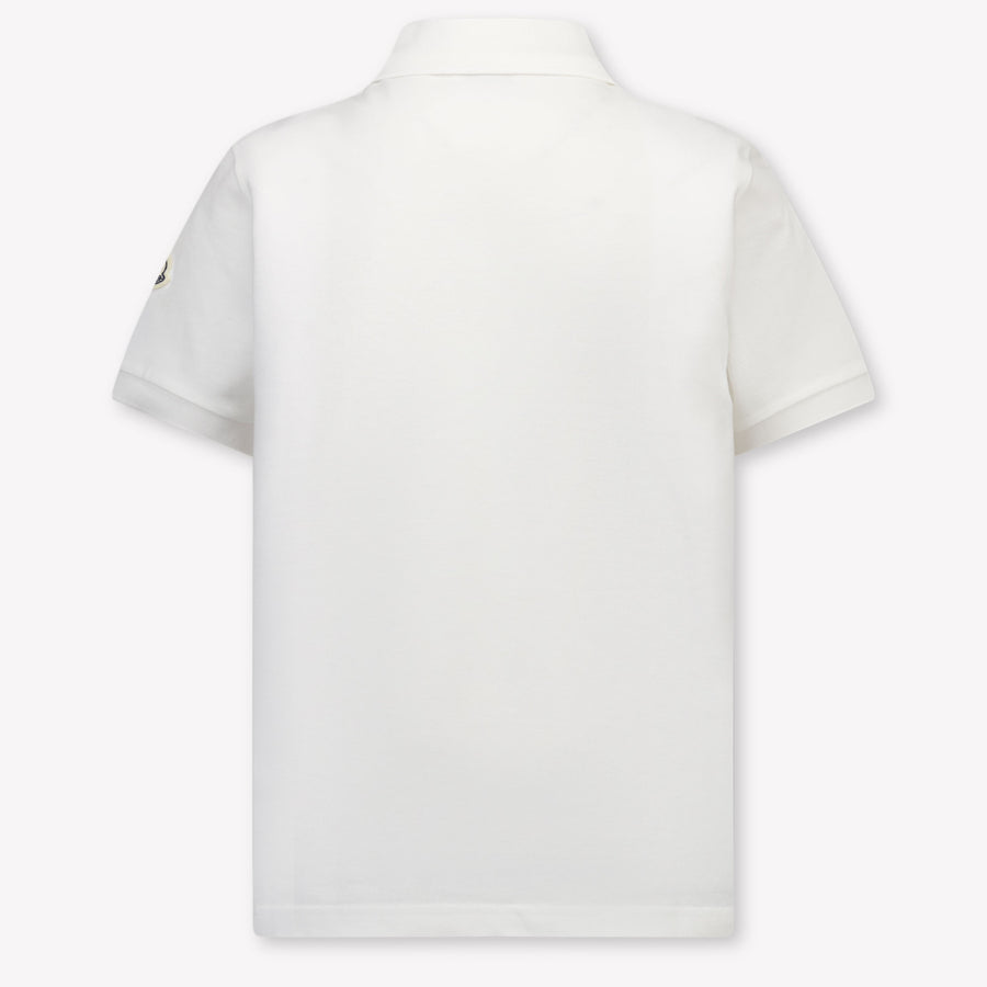 Moncler Kinder Jongens Polo In Wit