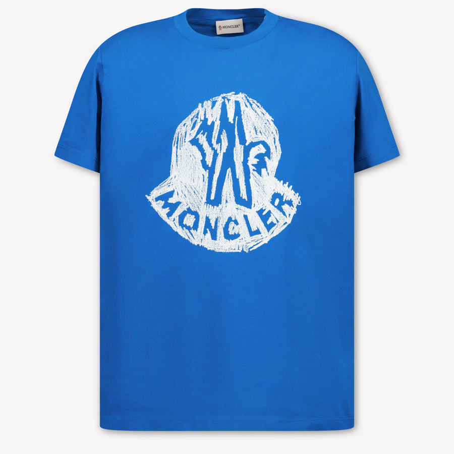 Moncler Enfants Garçons T-shirt en turquoise