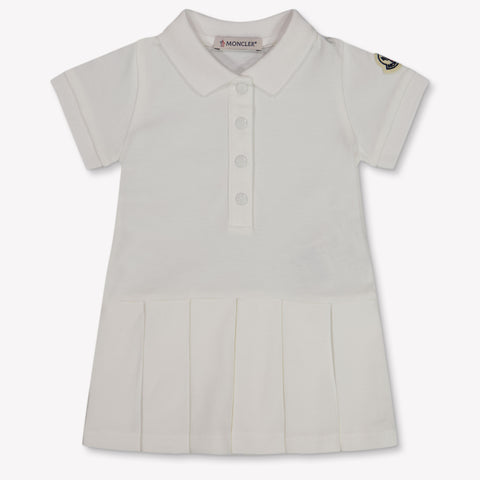 Moncler bebe Chicas Vístete Blanco