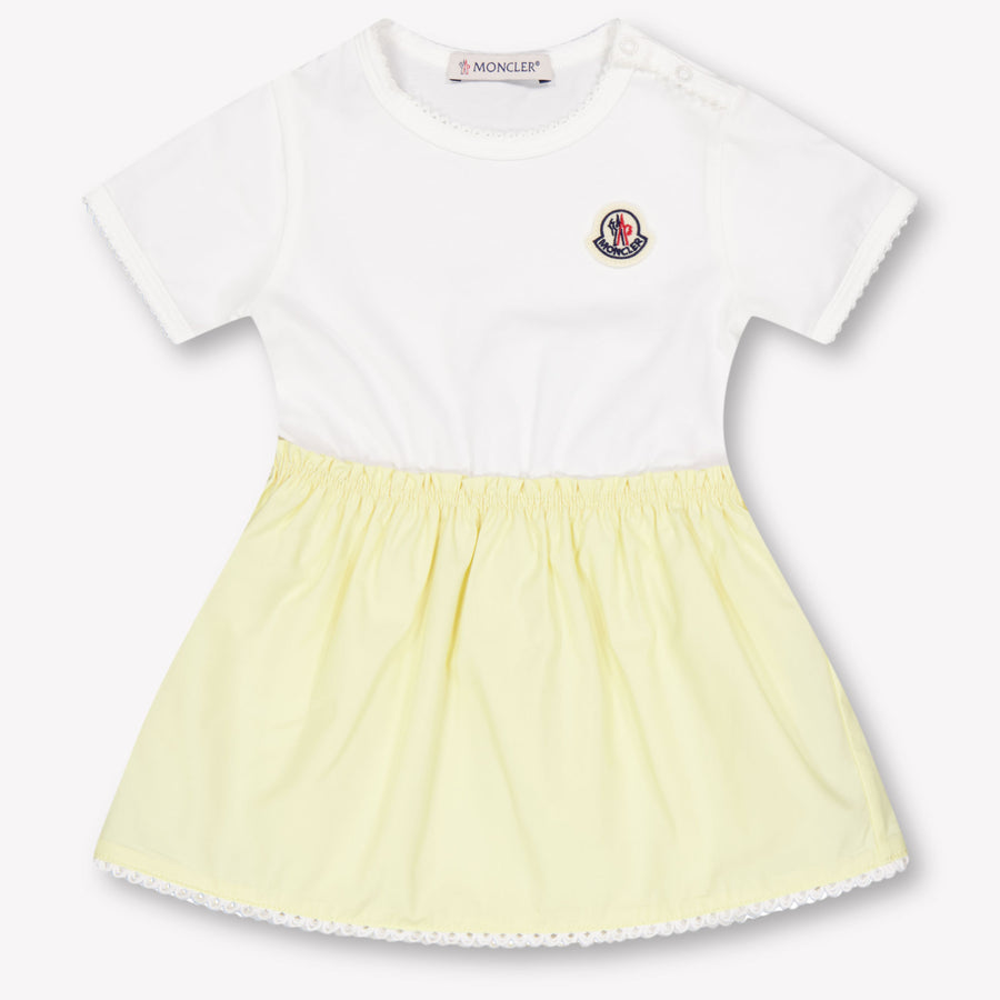 Moncler bebe Chicas Vístete Amarillo