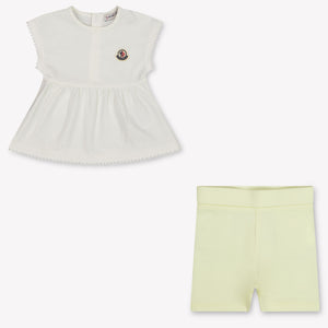 Moncler Bambino Ragazze Impostato Giallo
