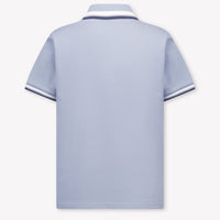 Moncler Bambini Ragazzi Polo In Azzurro