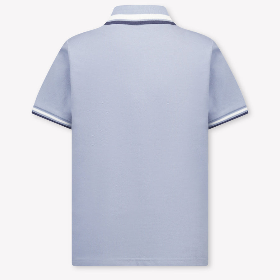 Moncler Bambini Ragazzi Polo In Azzurro