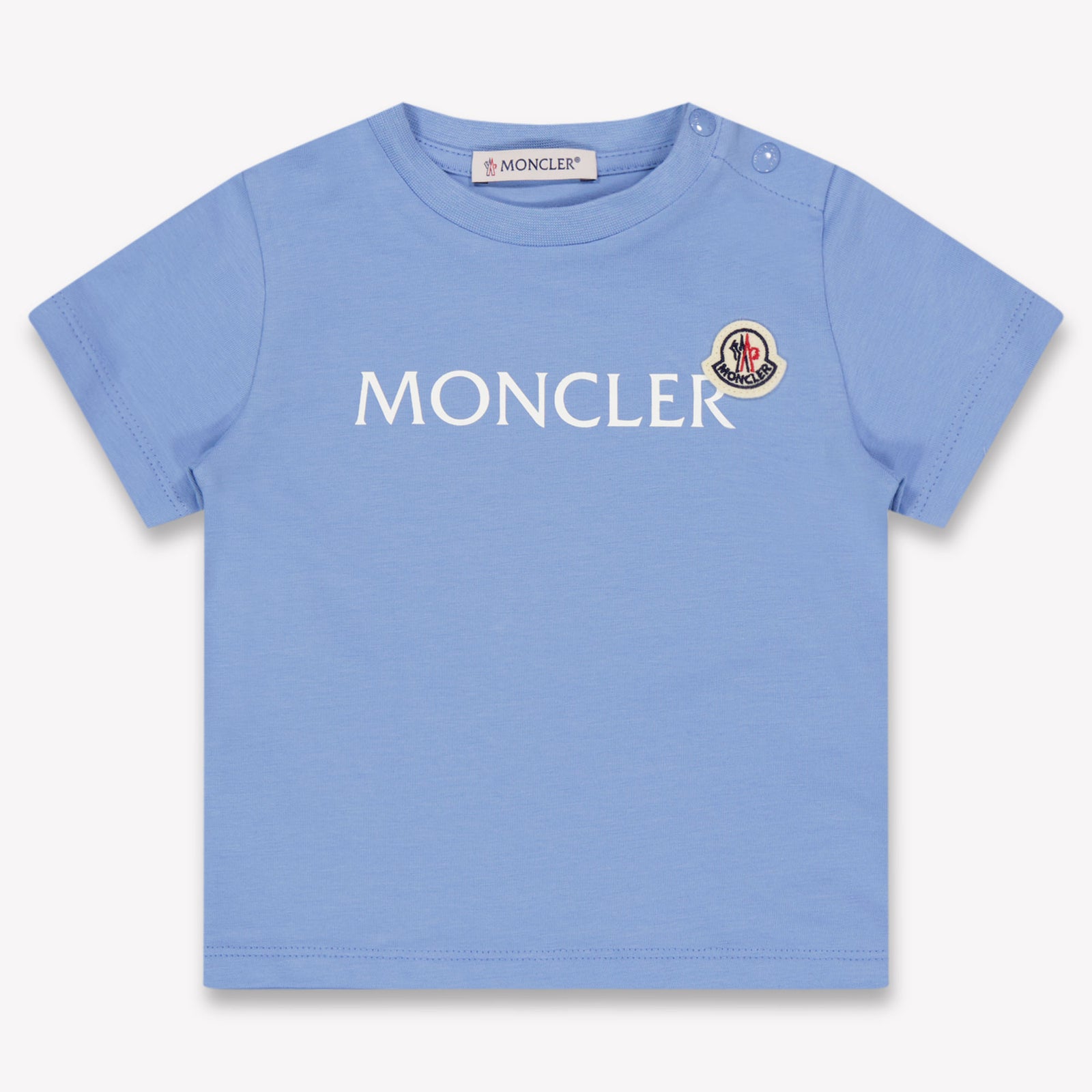 Moncler bebe Chicos Camiseta adentro Azul Claro