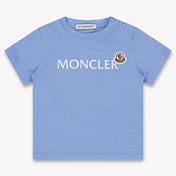 Moncler Baby Jongens T-Shirt In Licht Blauw