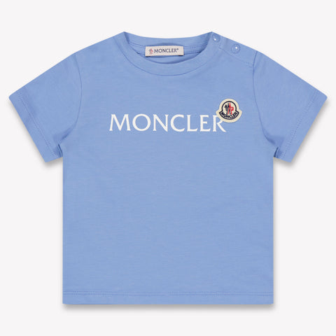 Moncler bebe Chicos Camiseta adentro Azul Claro