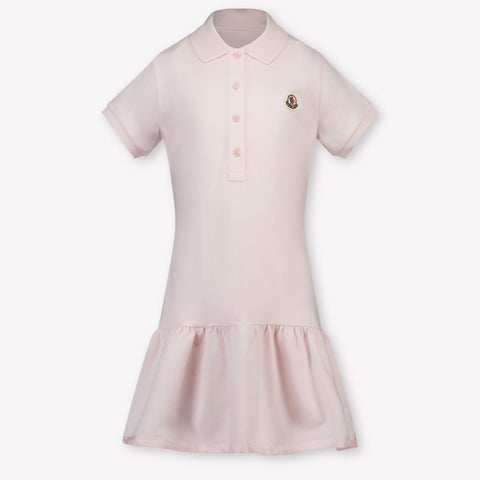 Moncler Kids Girls Dress In Light Pink