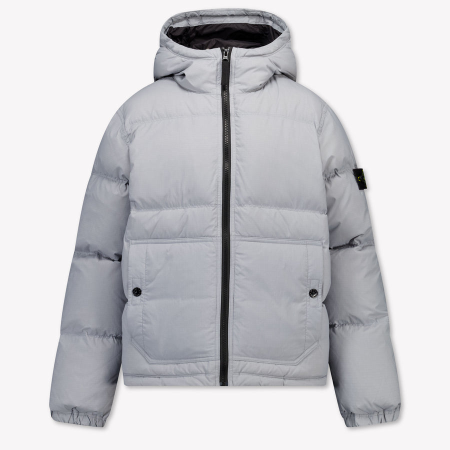 Stone Island Enfants Garçons Manteaux d'hiver Gris Clair