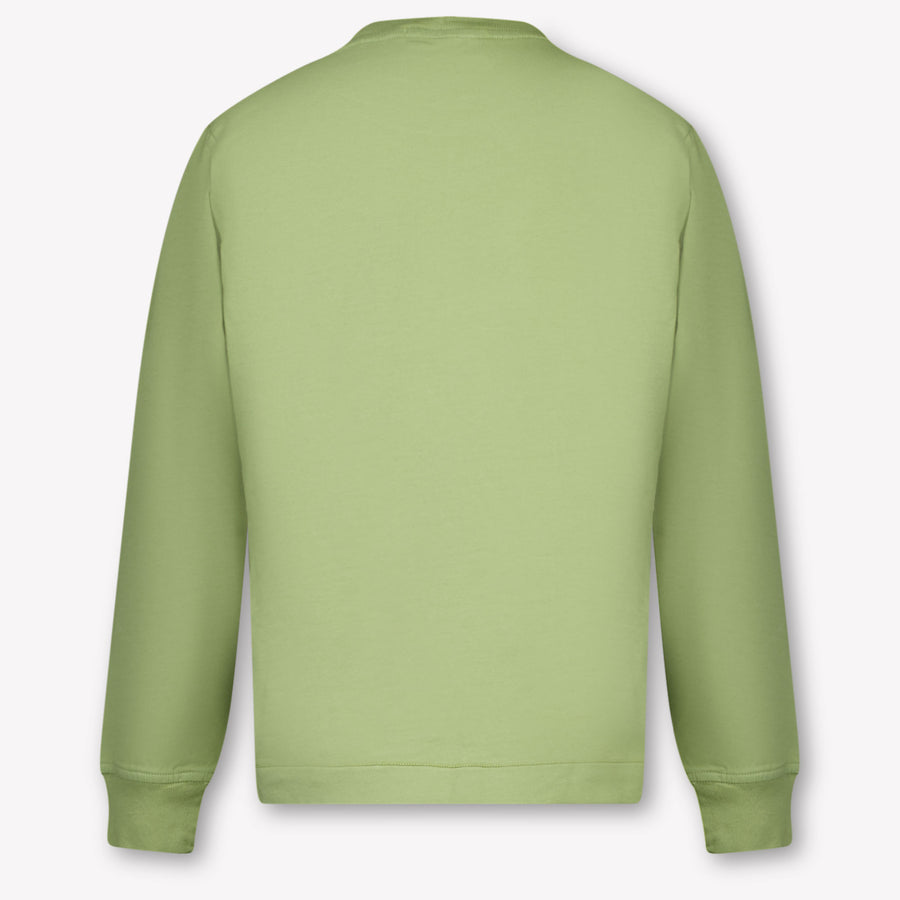 Stone Island Kinder Jungen T-Shirt In Olivgrün