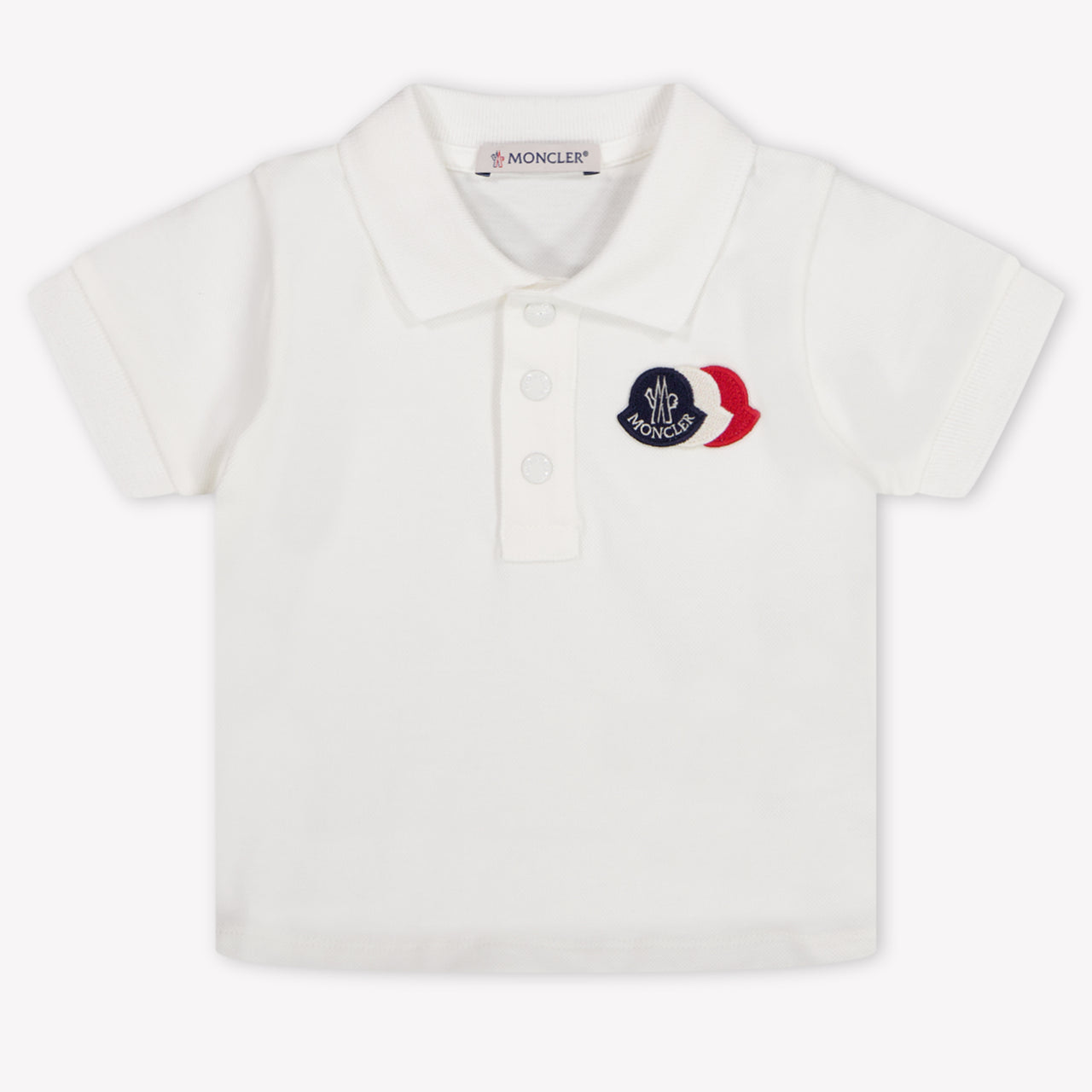 Moncler bebe Chicos polo en Blanco
