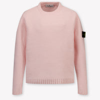 Stone Island Kinder Jungen Pullover rein Hellrosa