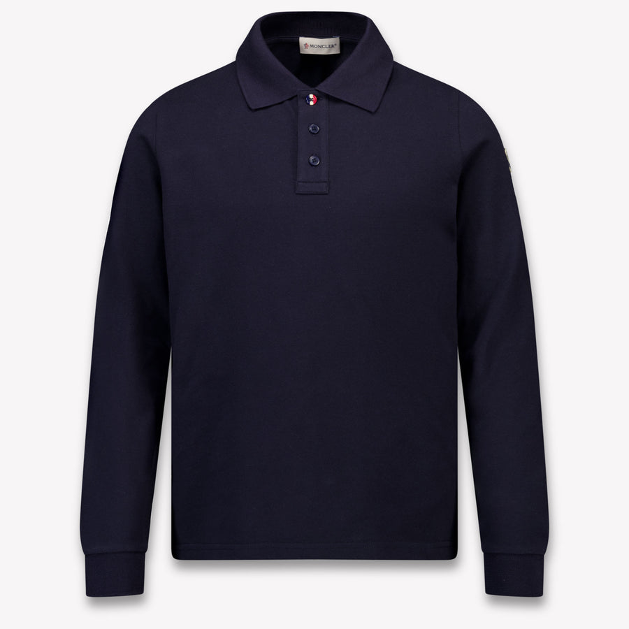 Moncler Jungen Poloshirt in Marineblau