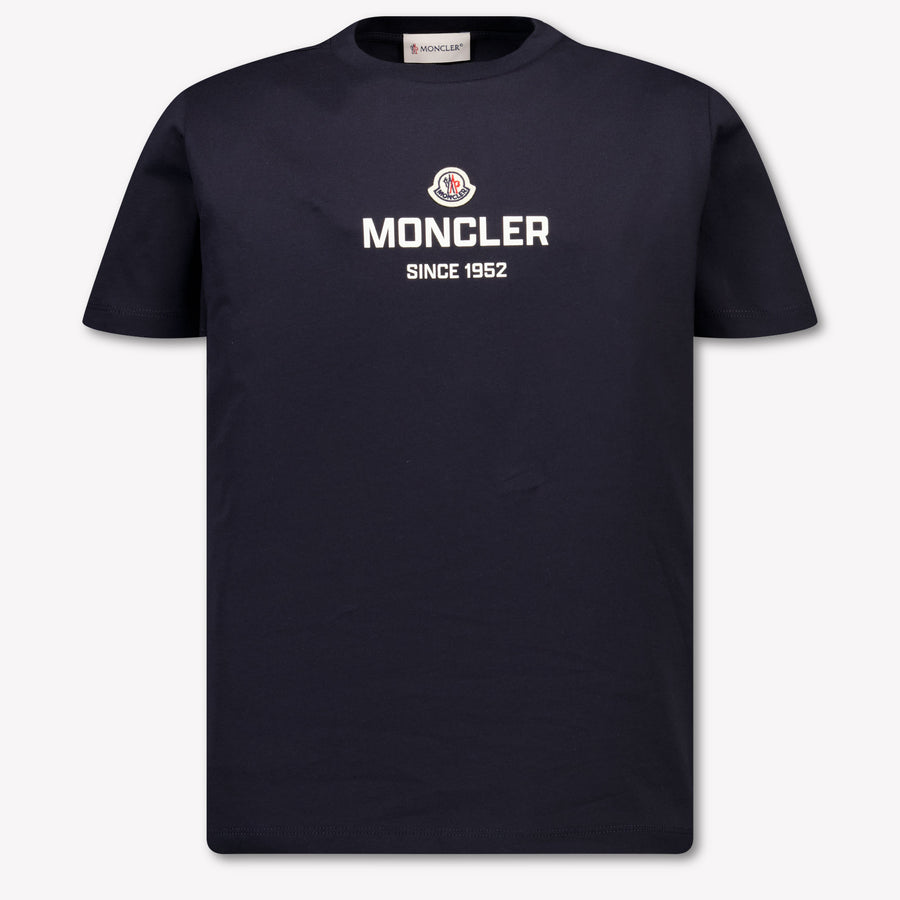 Moncler Kinder Jongens T-Shirt In Navy